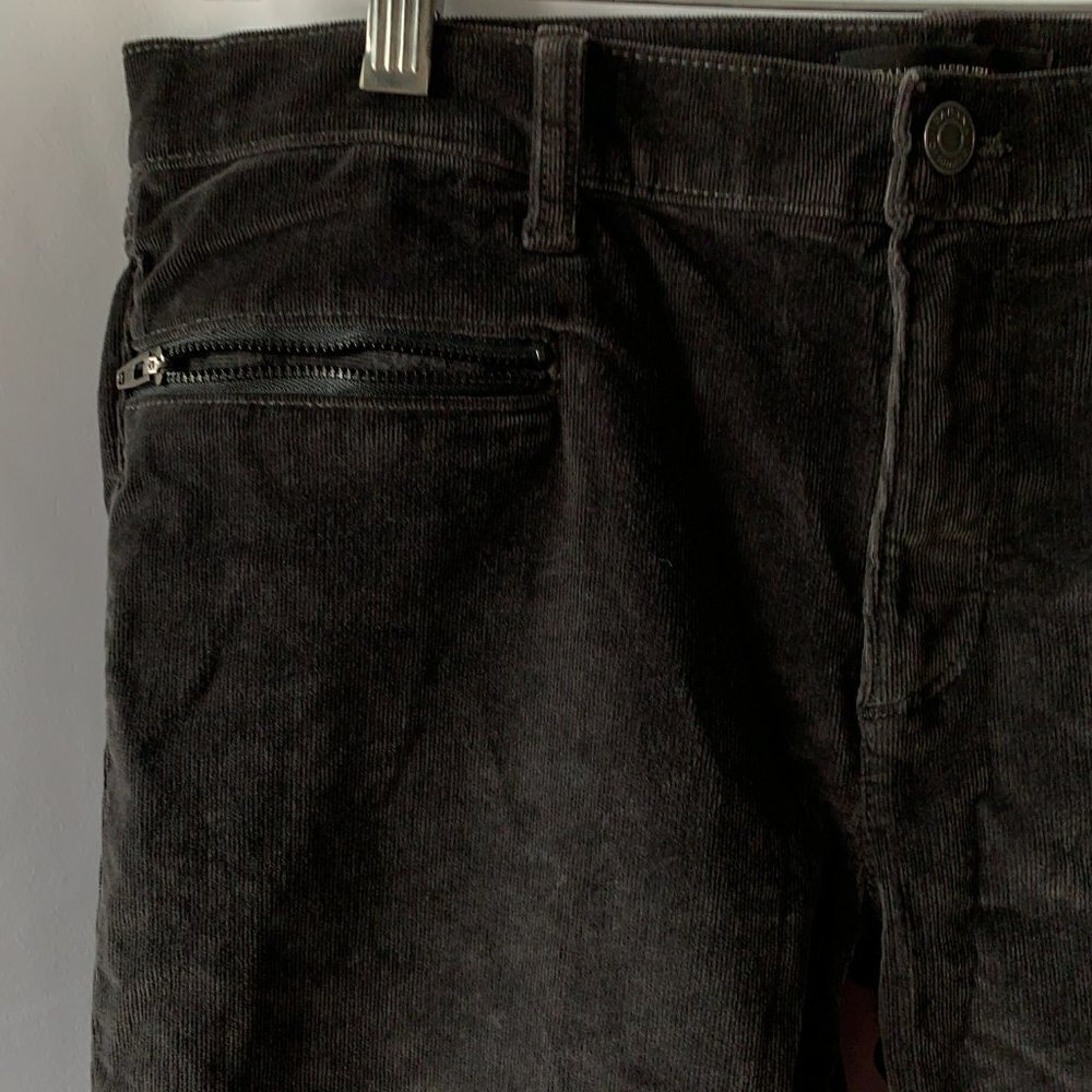 Banana Republic Women's Charcoal Zip Pocket Skinny Ankle Carduroy Pants Size 30 - Picture 4 of 13